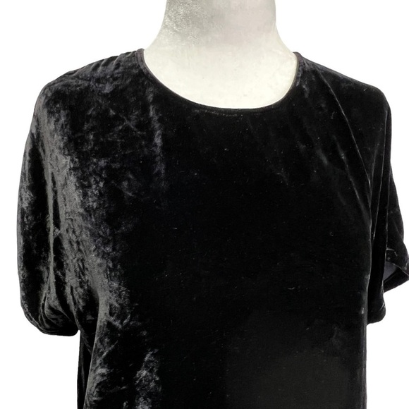 MADEWELL Black Velvet Flutter Sleeve Top Size S - Picture 4 of 9